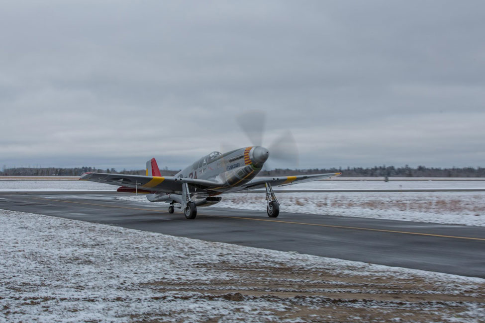 In February of 2016, the CAD Red Tail Squadron contacted AirCorps Aviation to take on the project of repairing the Tuskegee Airmen Red Tail P-51C after a landing accident.