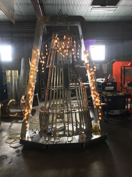 The Christmas season was part of the time period covered by this update so, in honor of the season, I thought I would show a photo that wouldn’t ordinarily make it into an update: This is what an AirCorps-style Christmas tree looks like! The P-47 tail cone is festooned with lights. 