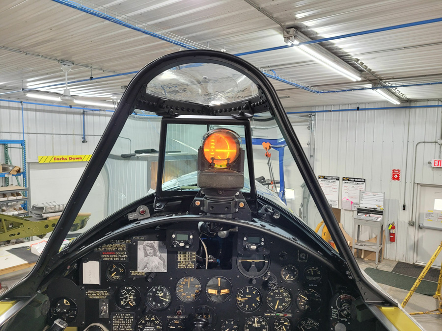 P-47 Cockpit with Gunsight