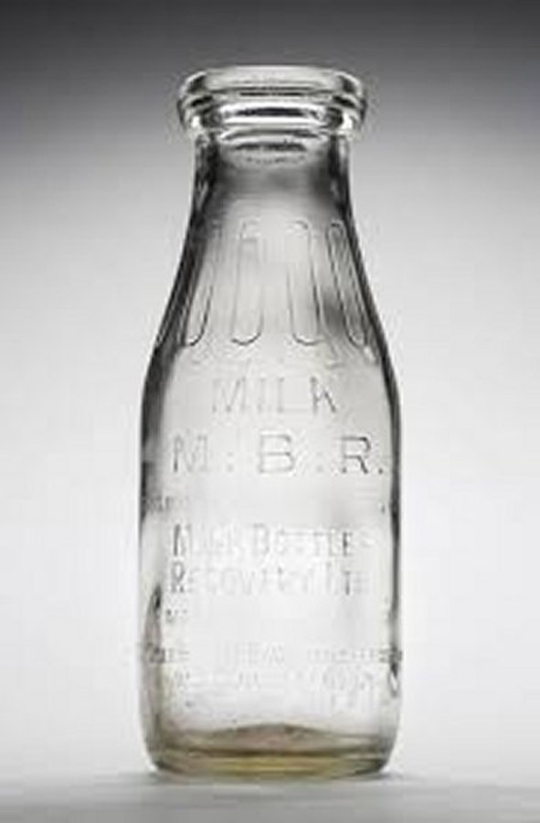Forties era milk bottle