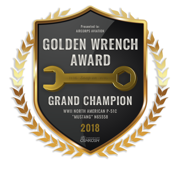 Golden Wrench Grand Champion P-51C 2018