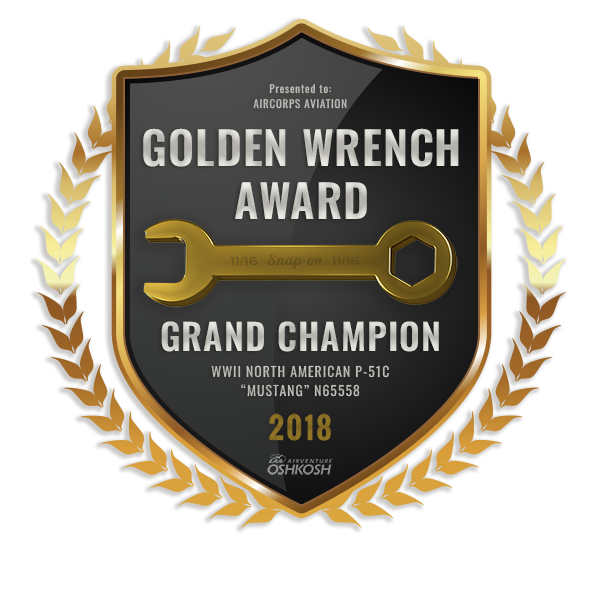 Golden Wrench Grand Champion P-51C 2018