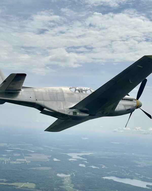 P-51C Thunderbird retakes the skies. (Photo by Ben Redman)