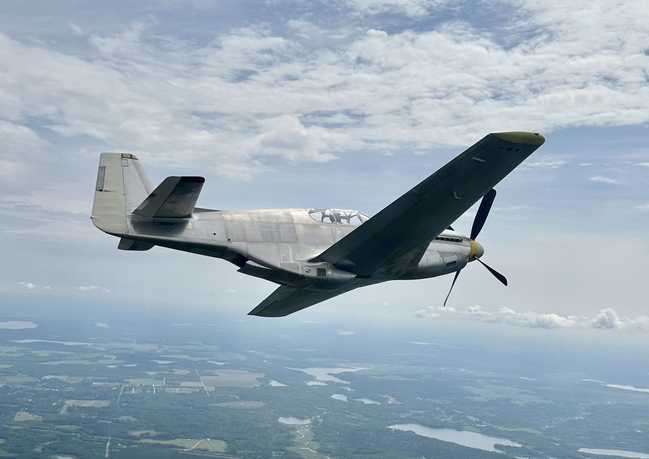 P-51C Thunderbird retakes the skies. (Photo by Ben Redman)