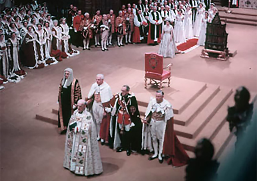 Queen Elizabeth II’s Coronation Ceremony, photo Wikipedia Commons