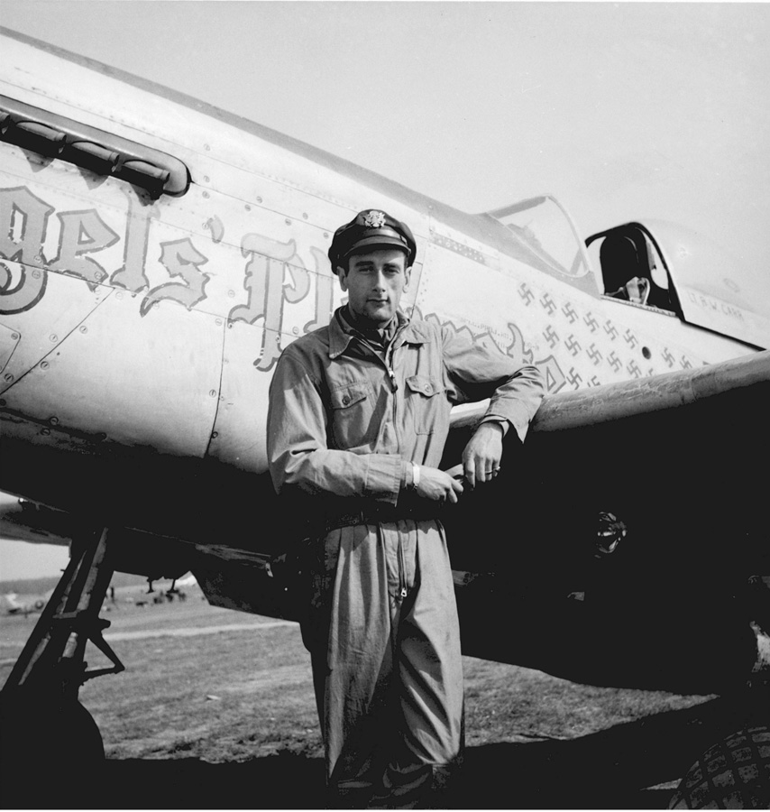 Lt. Bruce Carr, 15 victories, USAF photo