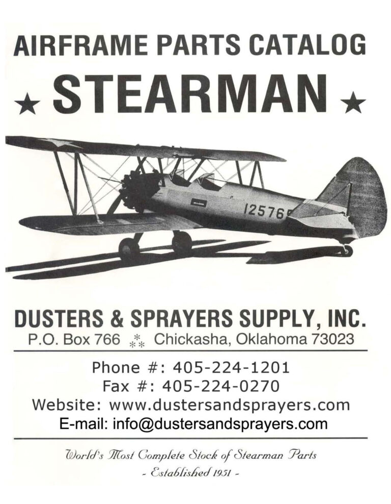Stearman Airframe Parts Catalog