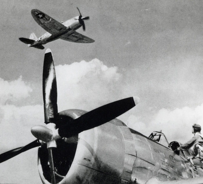 P-47 Evansville factory photo, courtesy of Harold Morgan Collection