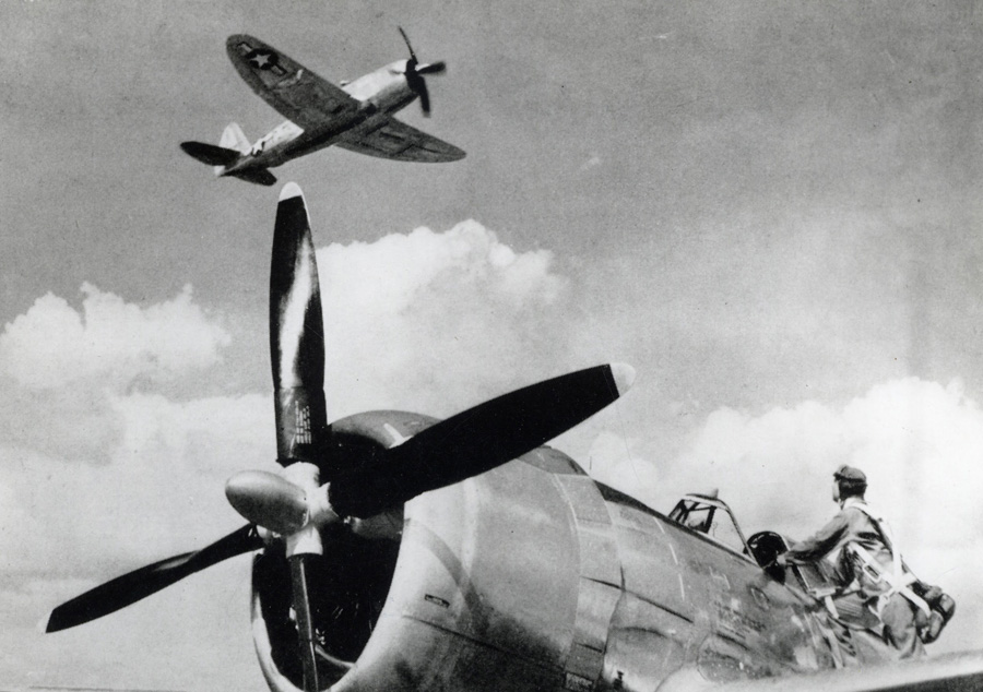 P-47 Evansville factory photo, courtesy of Harold Morgan Collection